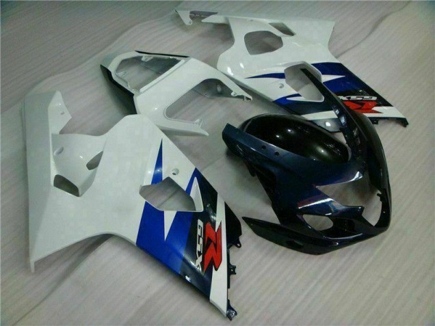 2004-2005 White Black Suzuki GSXR 600/750 Motorcycle Fairing for Sale