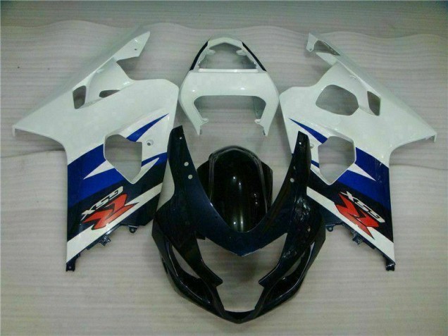 2004-2005 White Black Suzuki GSXR 600/750 Motorcycle Fairing for Sale