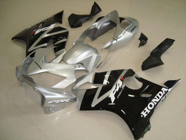 2004-2007 Black Silver Honda CBR600 F4i Motorcycle Fairing for Sale