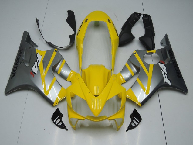 2004-2007 Yellow Grey Honda CBR600 F4i Motorcycle Bodywork for Sale