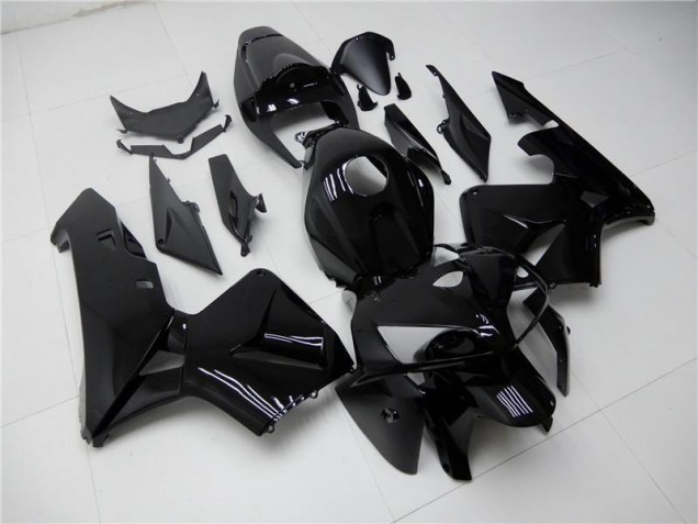 2005-2006 Glossy Black Honda CBR600RR Motorcycle Fairing Kit for Sale