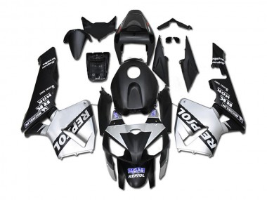 2005-2006 Silver Repsol Black Honda CBR600RR Bike Fairings for Sale