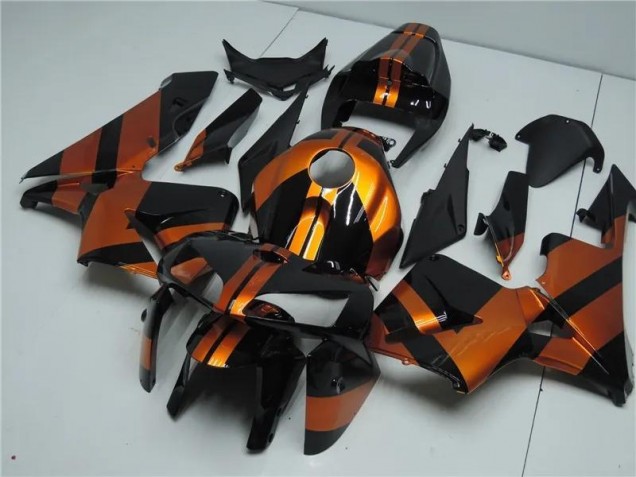 2005-2006 Orange Black Honda CBR600RR Motorcycle Fairing Kits for Sale