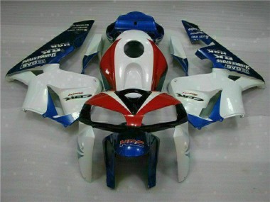 2005-2006 White Blue Honda CBR600RR Moto Fairings for Sale