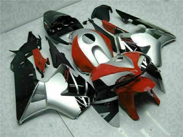 2005-2006 Black Silver Red Honda CBR600RR Motorcycle Fairings for Sale