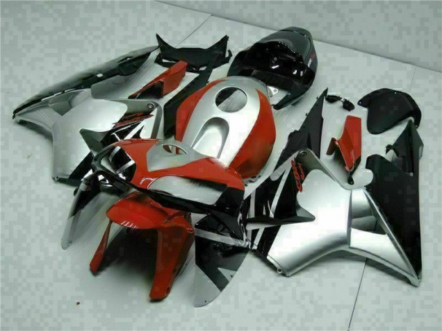 2005-2006 Black Silver Red Honda CBR600RR Motorcycle Fairings for Sale