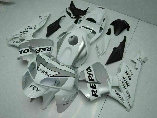 2005-2006 White Repsol Honda CBR600RR Bike Fairings & Bodywork for Sale