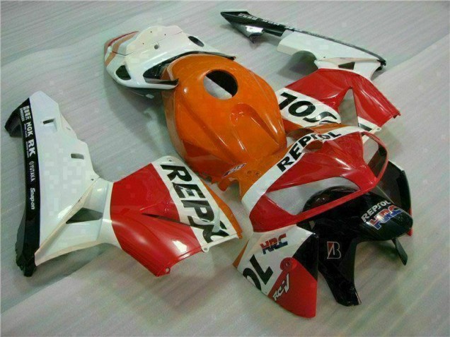 2005-2006 Orange Black Repsol Honda CBR600RR Motorcycle Bodywork for Sale