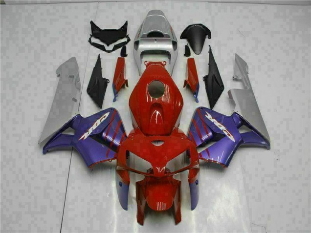 2005-2006 Red Purple Honda CBR600RR Motorbike Fairing Kits for Sale