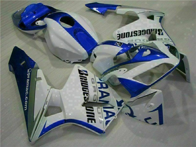 2005-2006 White Blue Honda CBR600RR Motorcycle Fairing Kits for Sale