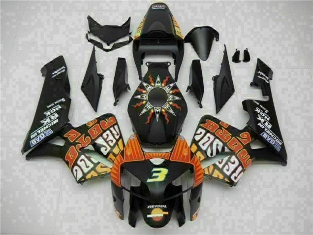 2005-2006 Black Honda CBR600RR Motorbike Fairing for Sale