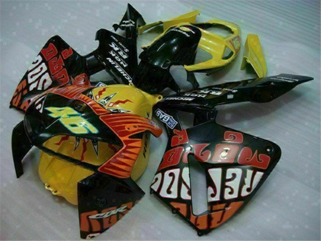 2005-2006 Black Red Yellow 46 Honda CBR600RR Motorcycle Fairing for Sale