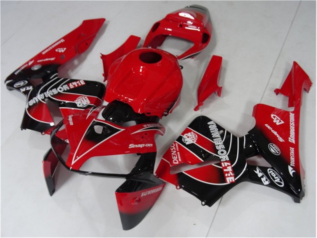 2005-2006 Red Black Honda CBR600RR Motorcycle Fairing Kit for Sale