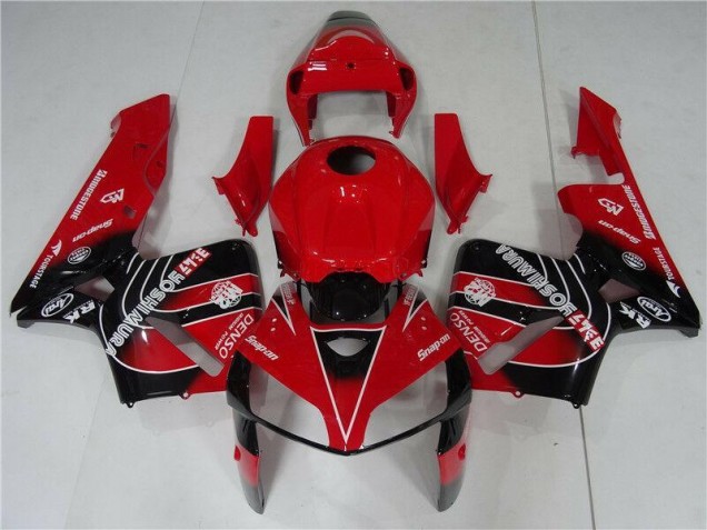 2005-2006 Red Black Honda CBR600RR Motorcycle Fairing Kit for Sale