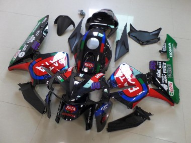 2005-2006 Black Red Pata Honda CBR600RR Motorbike Fairings for Sale