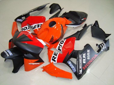 2005-2006 Matte Black Repsol Race Honda CBR600RR Motorcycle Fairing Kit for Sale