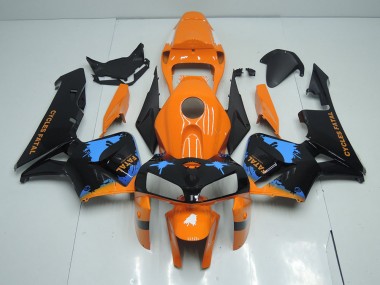 2005-2006 Orange Black Honda CBR600RR Motorcycle Fairings for Sale