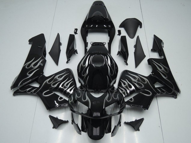 2005-2006 Silver Flame Honda CBR600RR Motorcycle Replacement Fairings for Sale