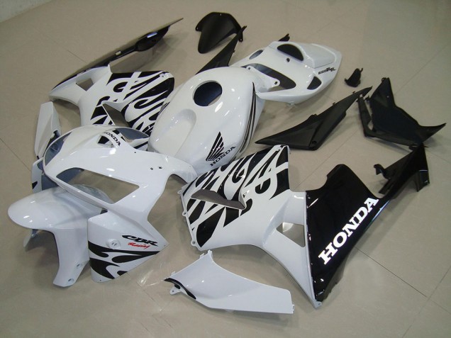 2005-2006 White Black Honda CBR600RR Motor Fairings for Sale