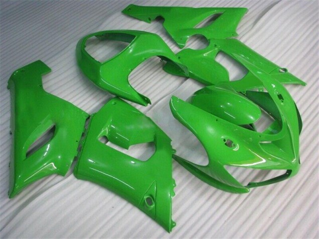 2005-2006 Green Kawasaki ZX6R Replacement Fairings for Sale