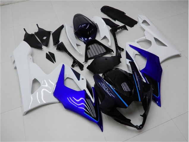 2005-2006 Blue White Suzuki GSXR 1000 Motorcycle Fairing Kits for Sale