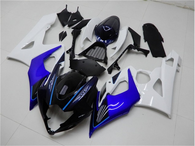 2005-2006 Blue White Suzuki GSXR 1000 Motorcycle Fairing Kits for Sale