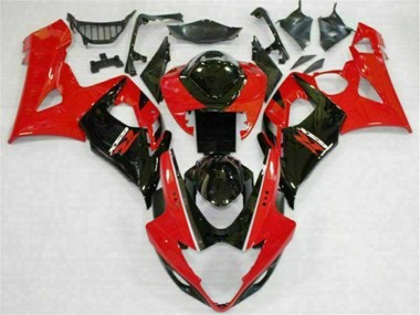 2005-2006 Red Black Suzuki GSXR 1000 Motorcycle Fairings for Sale