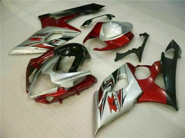 2005-2006 Red White Suzuki GSXR 1000 Bike Fairings for Sale