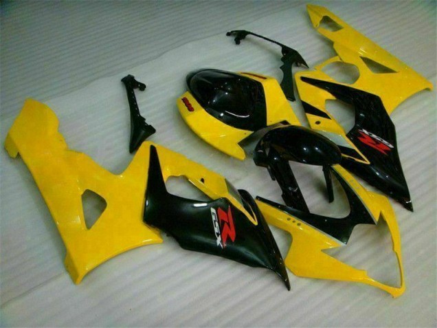 2005-2006 Yellow Black Suzuki GSXR 1000 Motor Bike Fairings for Sale