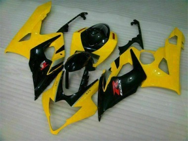 2005-2006 Yellow Black Suzuki GSXR 1000 Motor Bike Fairings for Sale