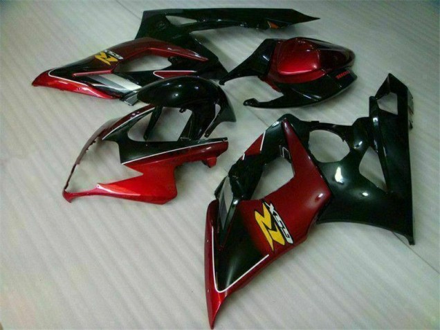 2005-2006 Red Black Suzuki GSXR 1000 Bike Fairing Kit for Sale