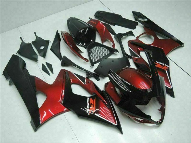 2005-2006 Red Black Suzuki GSXR 1000 Motorcycle Fairings & Bodywork for Sale