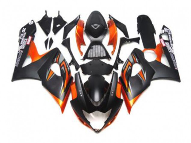 2005-2006 Black Orange Suzuki GSXR 1000 Motorbike Fairing for Sale