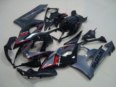 2005-2006 Black Red Decals Suzuki GSXR 1000 Moto Fairings for Sale