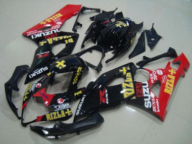 2005-2006 Black Red Rizla Suzuki GSXR 1000 Motorcycle Replacement Fairings for Sale