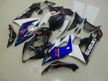 2005-2006 Blue White Suzuki GSXR 1000 Motorcycle Fairings Kit for Sale