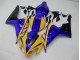 2006-2007 Yellow Blue Honda CBR1000RR Replacement Motorcycle Fairings for Sale