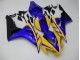 2006-2007 Yellow Blue Honda CBR1000RR Replacement Motorcycle Fairings for Sale