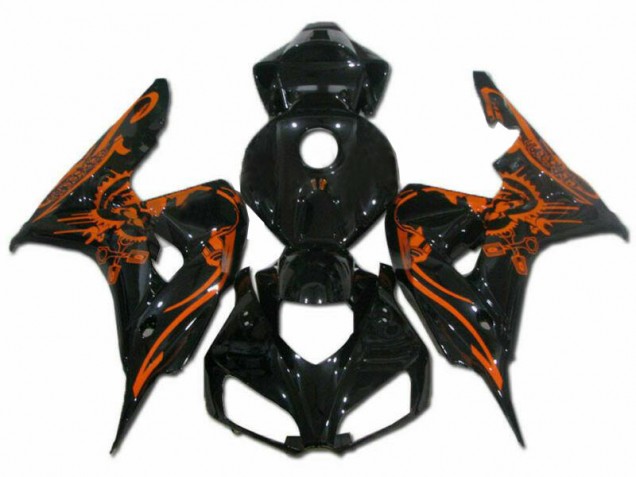 2006-2007 Brown Black Honda CBR1000RR Motorbike Fairing Kits for Sale