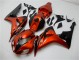 2006-2007 Orange Black Honda CBR1000RR Motorcycle Fairings Kit for Sale