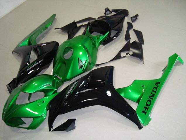 2006-2007 Black Green Honda CBR1000RR Motorcycle Fairing Kits for Sale