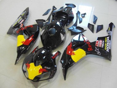 2006-2007 Black Red Bull Honda CBR1000RR Bike Fairing Kit for Sale