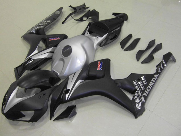 2006-2007 Matte Black Silver Honda CBR1000RR Motorcycle Fairing Kit for Sale