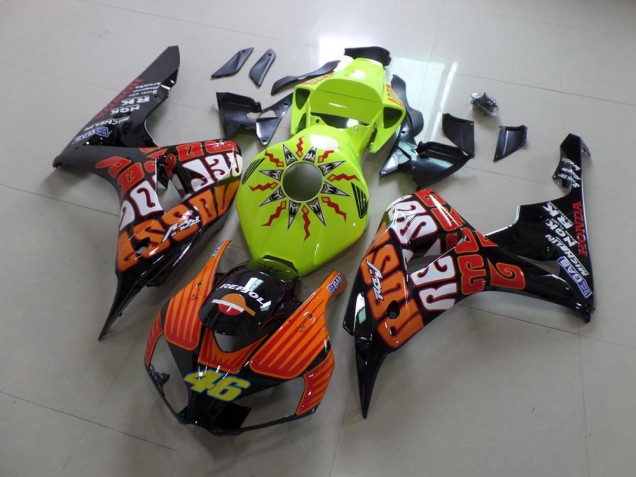 2006-2007 Fluro Rossi Honda CBR1000RR Bike Fairings for Sale