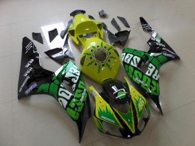 2006-2007 Green Yellow Rossi Honda CBR1000RR Replacement Motorcycle Fairings for Sale