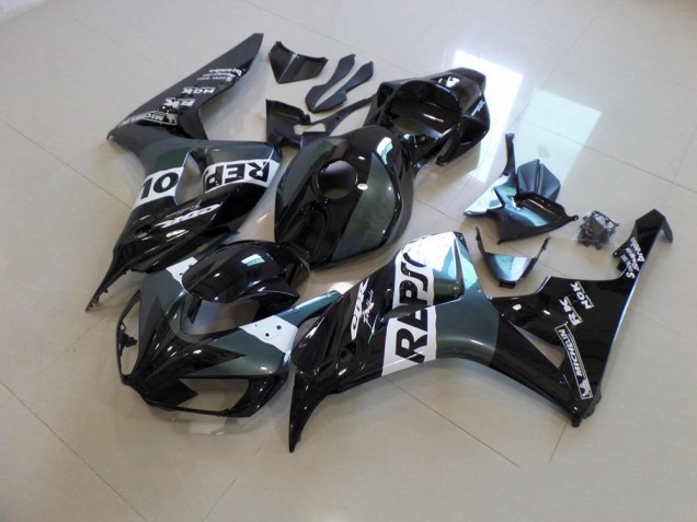 2006-2007 Grey Black Repsol Honda CBR1000RR Motorbike Fairing Kits for Sale