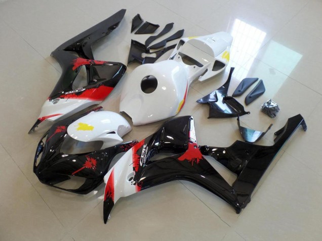 2006-2007 White Black with No Sticker Honda CBR1000RR Bike Fairing Kit for Sale