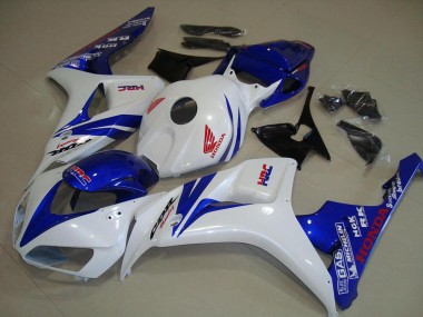 2006-2007 White and Blue Honda CBR1000RR Replacement Fairings for Sale