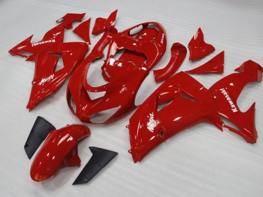 2006-2007 Red Kawasaki ZX10R Motorbike Fairings for Sale