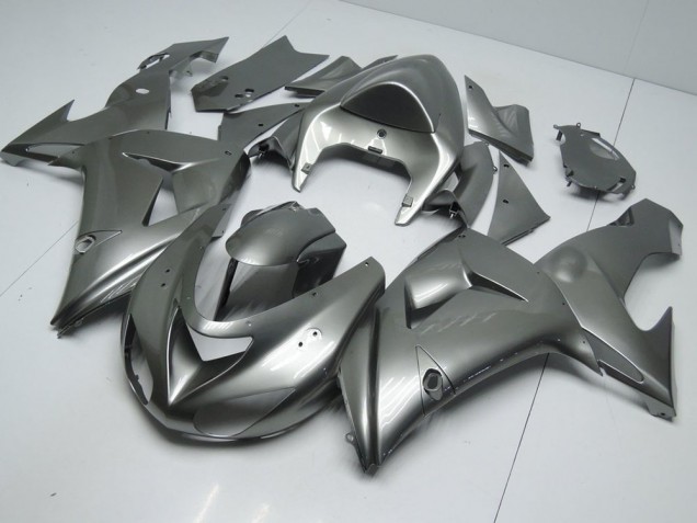 2006-2007 Glossy Grey Kawasaki ZX10R Bike Fairings for Sale